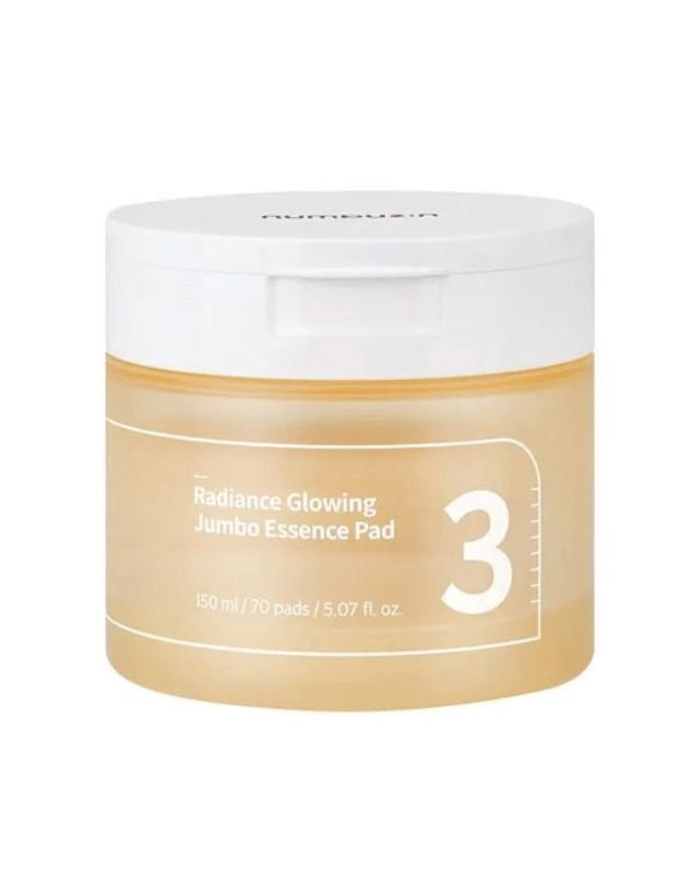 Numbuzin No.3 Radiance Glowing Jumbo Essence Pad - 70 Pieces